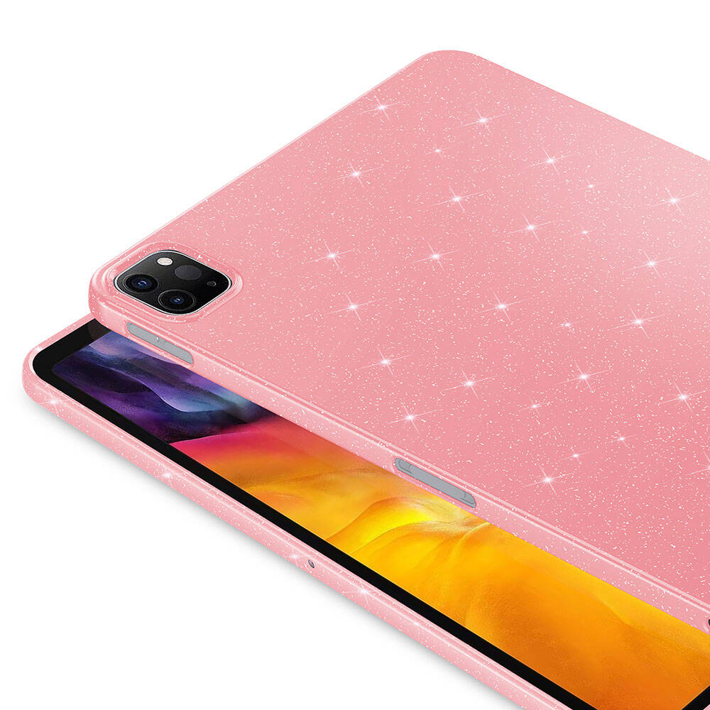 iPad Pro 11 2020 (2.Nesil) Simli Parlak Görünümlü Zore Tablet Koton Kılıf Siyah