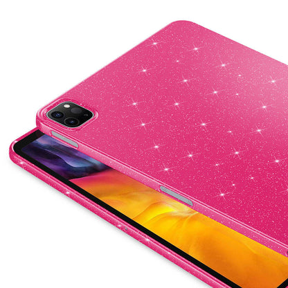 iPad Pro 11 2020 (2.Nesil) Simli Parlak Görünümlü Zore Tablet Koton Kılıf Derin Mor
