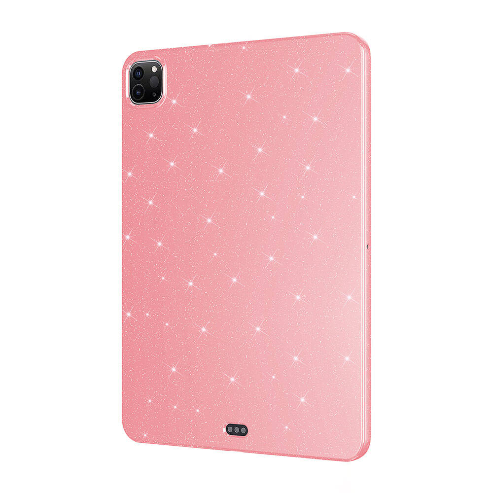 iPad Pro 11 2020 (2.Nesil) Simli Parlak Görünümlü Zore Tablet Koton Kılıf Pembe
