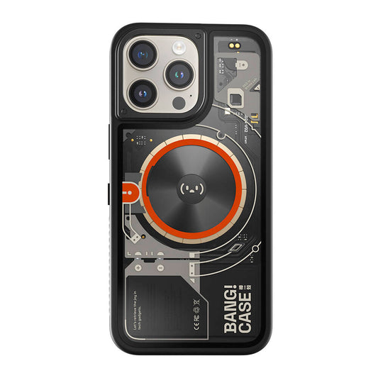 iPhone 14 Pro Max Kılıf Özelleştirilebilir 3 Fonksiyonlu Bluetooth Bağlantılı Bitmo Lab Bangcase Akıllı Magsafe Kapak Siyah