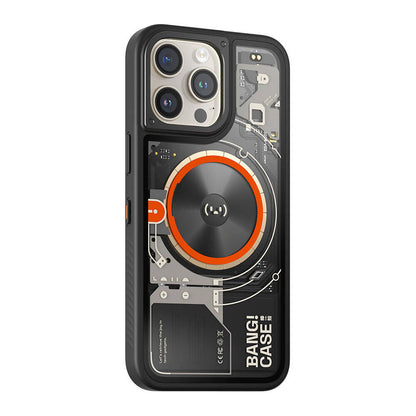 iPhone 14 Pro Max Kılıf Özelleştirilebilir 3 Fonksiyonlu Bluetooth Bağlantılı Bitmo Lab Bangcase Akıllı Magsafe Kapak Siyah