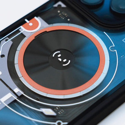 iPhone 14 Pro Max Kılıf Özelleştirilebilir 3 Fonksiyonlu Bluetooth Bağlantılı Bitmo Lab Bangcase Akıllı Magsafe Kapak Siyah