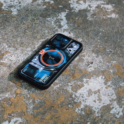 iPhone 14 Pro Max Kılıf Özelleştirilebilir 3 Fonksiyonlu Bluetooth Bağlantılı Bitmo Lab Bangcase Akıllı Magsafe Kapak Siyah