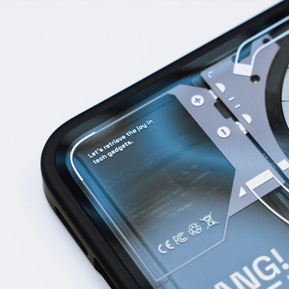 iPhone 15 Pro Max Kılıf Özelleştirilebilir 3 Fonksiyonlu Bluetooth Bağlantılı Bitmo Lab Bangcase Akıllı Magsafe Kapak Siyah