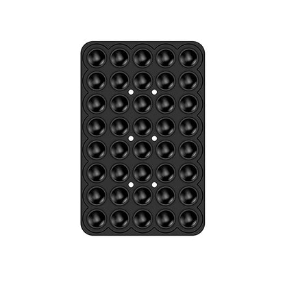 Kare Öpücük 01 Silikon Telefon Tutucu Siyah