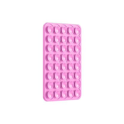 Kare Öpücük 01 Silikon Telefon Tutucu Pembe