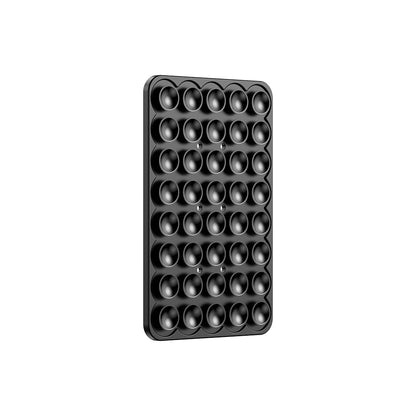 Kare Öpücük 01 Silikon Telefon Tutucu Siyah