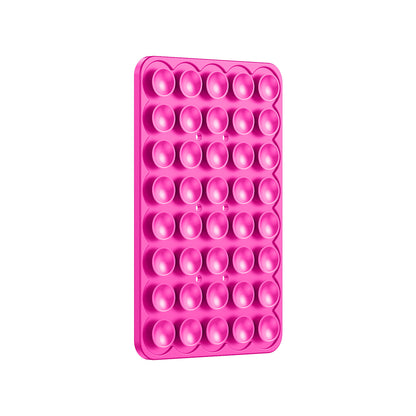 Kare Öpücük 01 Silikon Telefon Tutucu Açık Pembe