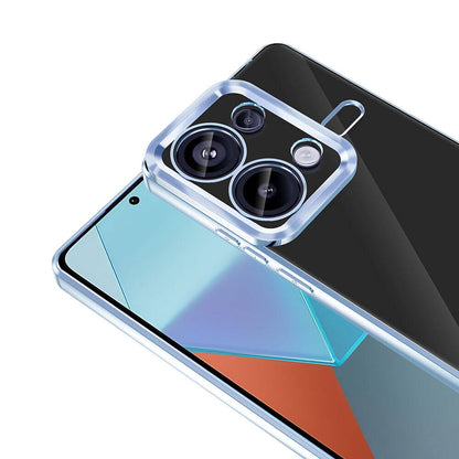 Xiaomi Redmi Note 13 Pro 4G Kılıf Kamera Korumalı Logo Gösteren Zore Omega Kapak Lacivert