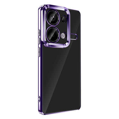 Xiaomi Redmi Note 13 Pro 4G Kılıf Kamera Korumalı Logo Gösteren Zore Omega Kapak Derin Mor