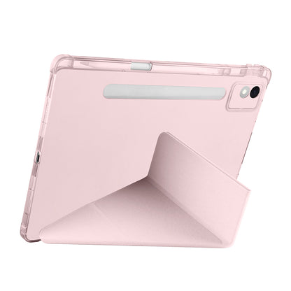 Lenovo Idea Tab Pro 12.7 TB-373FU Kılıf Zore Tri Folding Kalem Bölmeli Standlı Kılıf Lacivert