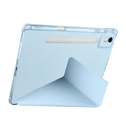 Lenovo Idea Tab Pro 12.7 TB-373FU Kılıf Zore Tri Folding Kalem Bölmeli Standlı Kılıf Mor