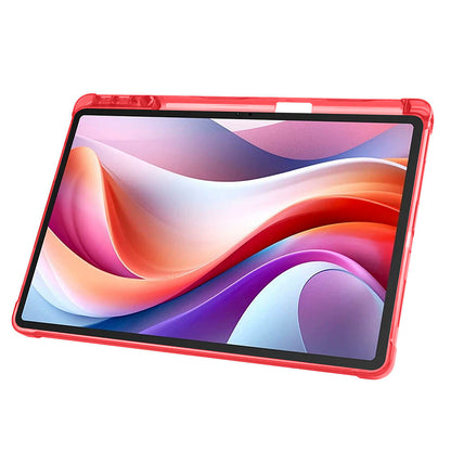 Lenovo M11 TB-330FU Kılıf Zore Tri Folding Kalem Bölmeli Standlı Kılıf Rose Gold