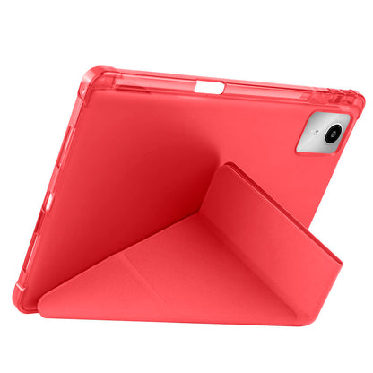 Lenovo M11 TB-330FU Kılıf Zore Tri Folding Kalem Bölmeli Standlı Kılıf Siyah