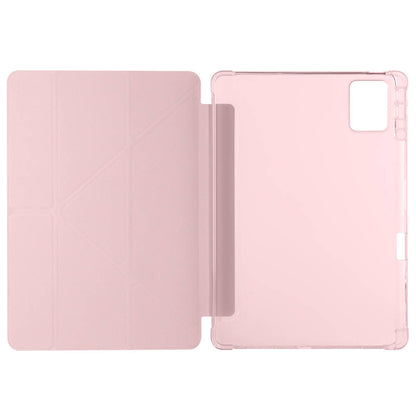 Lenovo M11 TB-330FU Kılıf Zore Tri Folding Kalem Bölmeli Standlı Kılıf Mavi