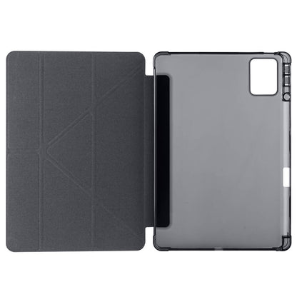 Lenovo M11 TB-330FU Kılıf Zore Tri Folding Kalem Bölmeli Standlı Kılıf Lacivert