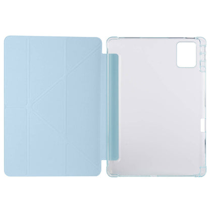 Lenovo M11 TB-330FU Kılıf Zore Tri Folding Kalem Bölmeli Standlı Kılıf Kırmızı