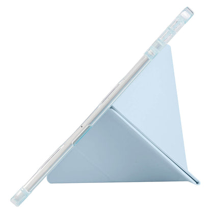 Lenovo M11 TB-330FU Kılıf Zore Tri Folding Kalem Bölmeli Standlı Kılıf Mor