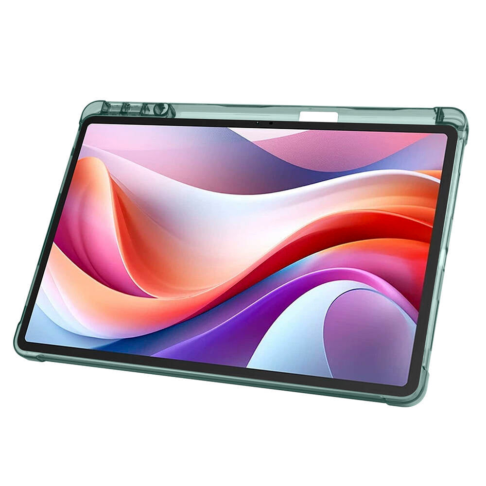 Lenovo M11 TB-330FU Kılıf Zore Tri Folding Kalem Bölmeli Standlı Kılıf Kırmızı