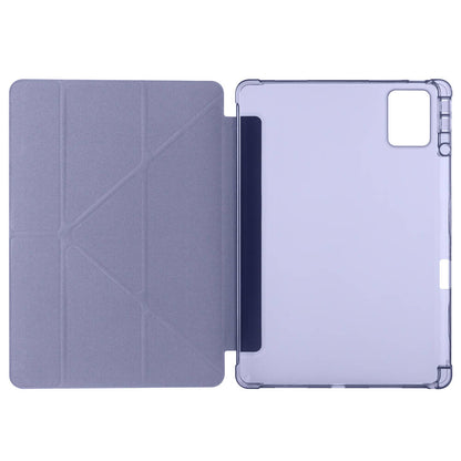 Lenovo M11 TB-330FU Kılıf Zore Tri Folding Kalem Bölmeli Standlı Kılıf Lacivert