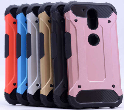 Lenovo Moto G4 Kılıf Zore Crash Silikon Kapak Rose Gold