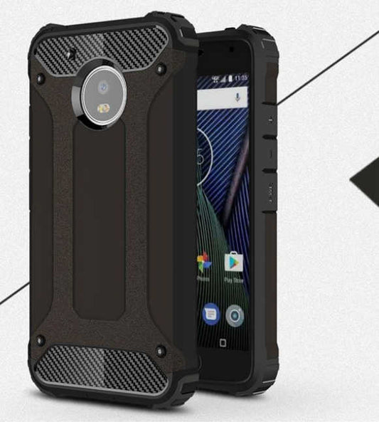 Lenovo Moto G5S Plus Kılıf Zore Crash Silikon Kapak Siyah