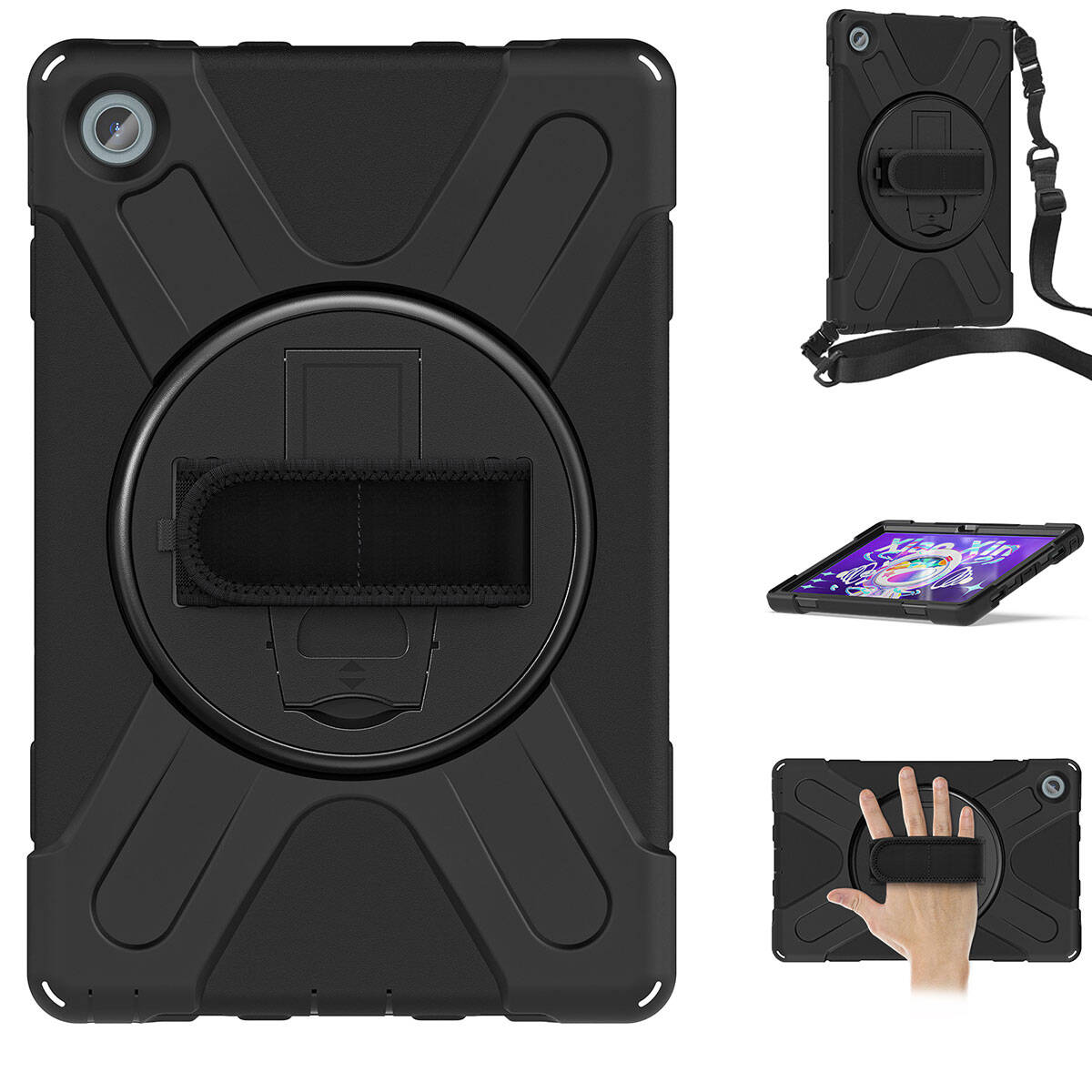 Lenovo Tab M10 Plus TB-125F - TB-128F 3. Jenerasyon Zore Defender Tablet Silikon Siyah