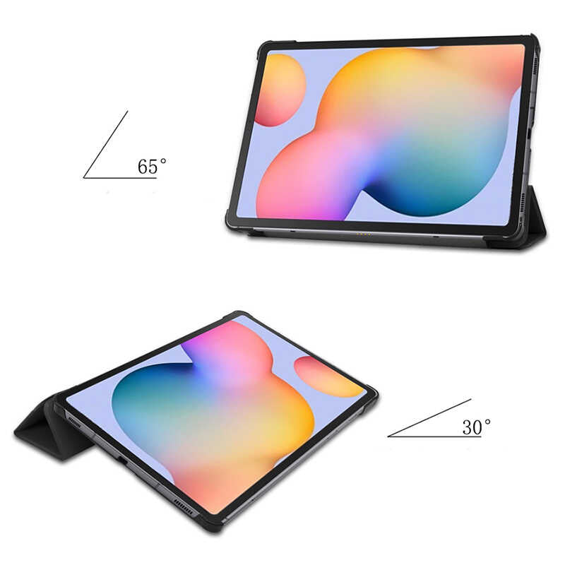 Lenovo Tab M10 Plus TB-125F - TB-128F 3. Jenerasyon Zore Smart Cover Standlı 1-1 Kılıf Kırmızı