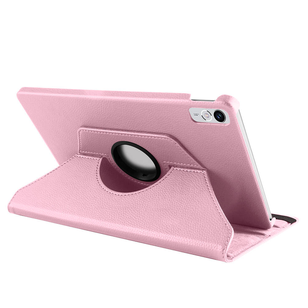 Lenovo Tab P11 11.5 (2.Nesil) TB350UF Zore Dönebilen Standlı Kılıf Pembe