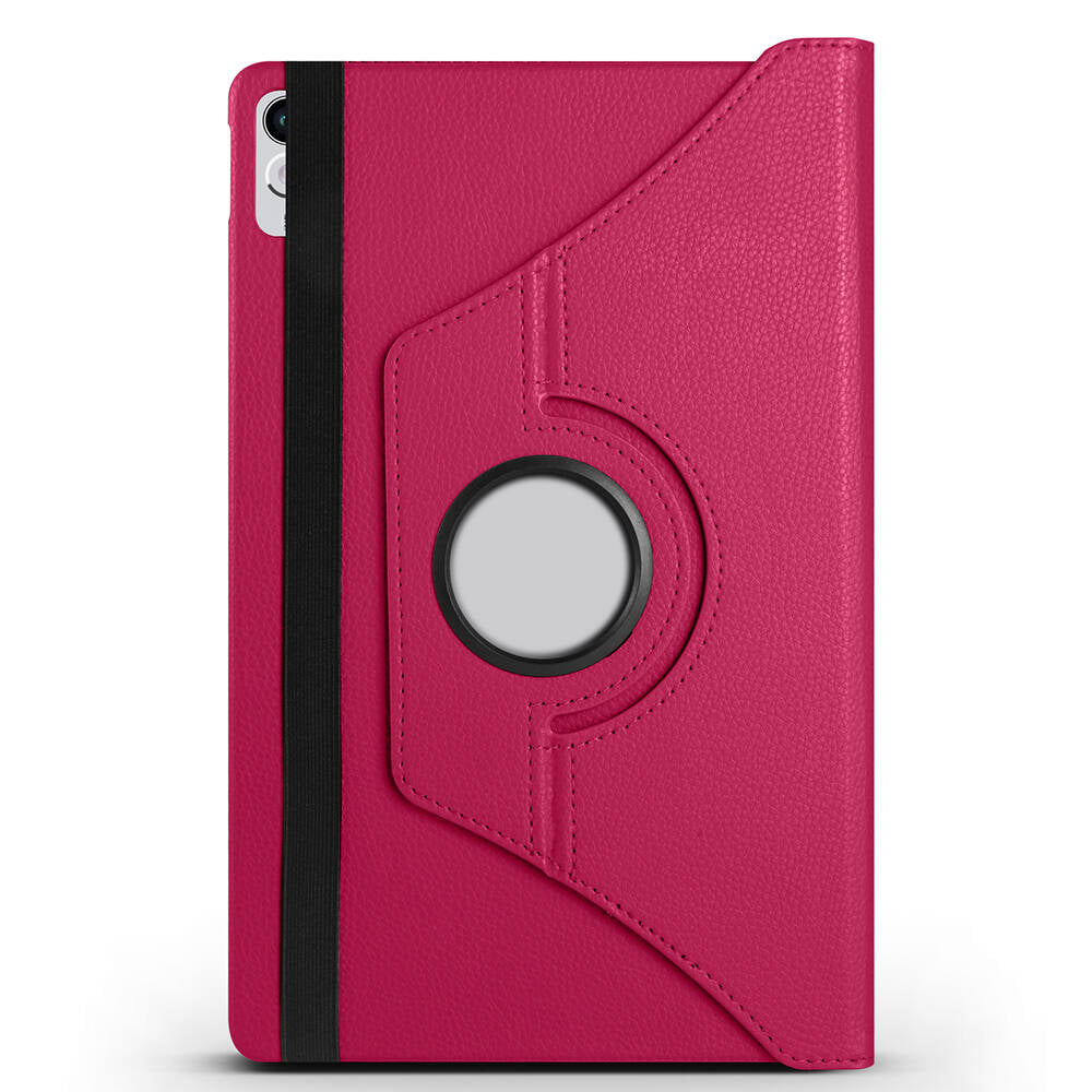 Lenovo Tab P11 11.5 (2.Nesil) TB350UF Zore Dönebilen Standlı Kılıf Pembe Koyu