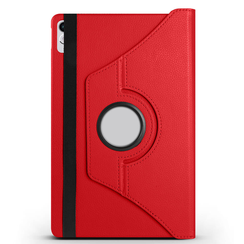 Lenovo Tab P11 11.5 (2.Nesil) TB350UF Zore Dönebilen Standlı Kılıf Kırmızı