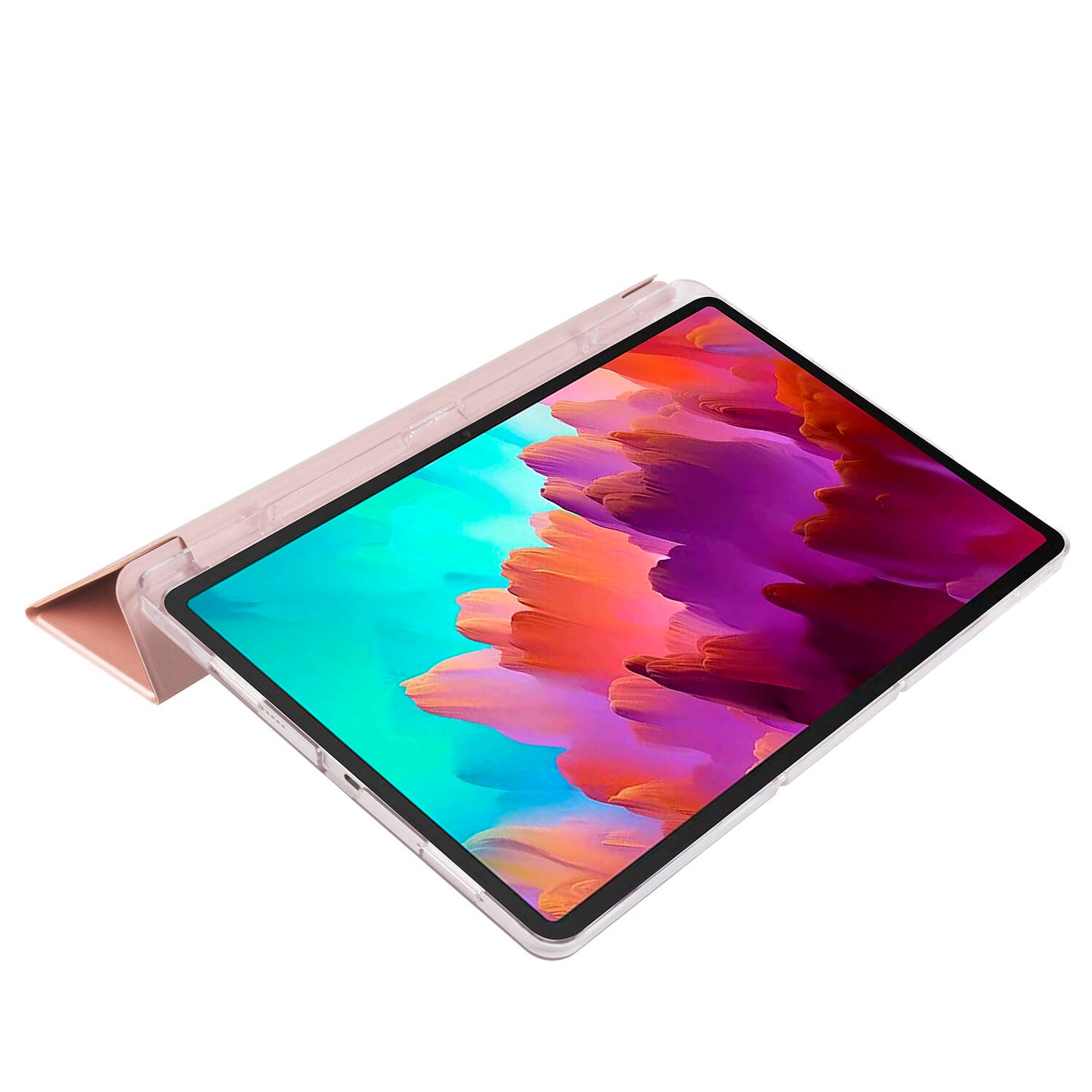 Lenovo Tab P12 Zore Smart Cover Standlı 1-1 Kılıf Gold