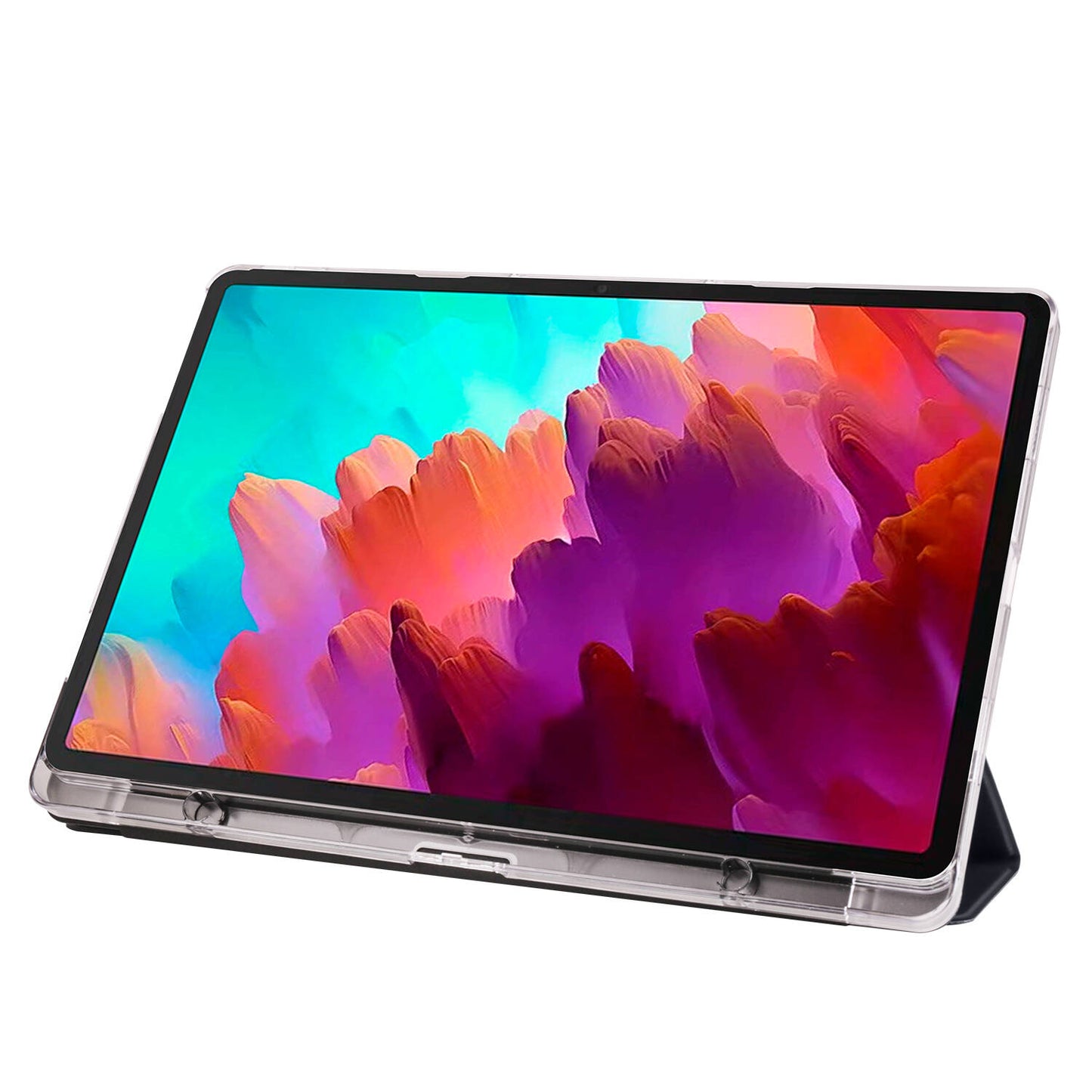 Lenovo Tab P12 Zore Smart Cover Standlı 1-1 Kılıf Gold