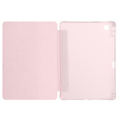 Lenovo Tab TB-311FU Kılıf Zore Tri Folding Kalem Bölmeli Standlı Kılıf Mavi