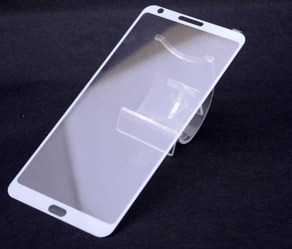 LG G6 Zore Ekranı Tam Kaplayan Düz Cam Koruyucu Siyah