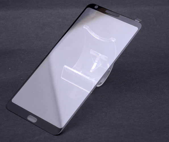 LG G6 Zore Ekranı Tam Kaplayan Düz Cam Koruyucu Siyah