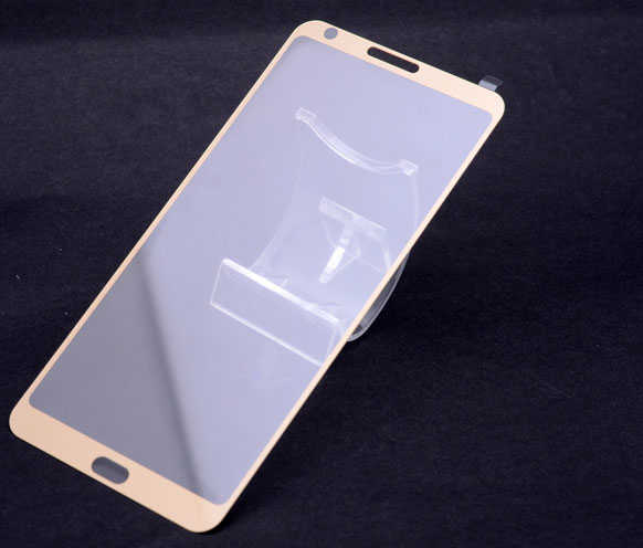 LG G6 Zore Ekranı Tam Kaplayan Düz Cam Koruyucu Beyaz