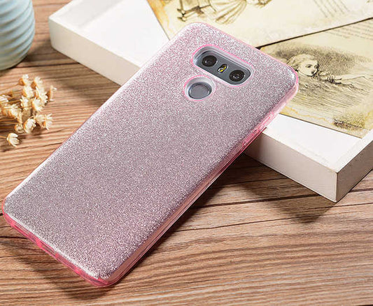 LG G6 Kılıf Zore Shining Silikon Rose Gold