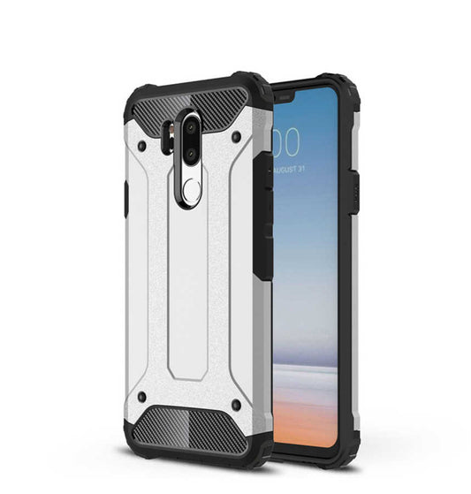 LG G7 Kılıf Zore Crash Silikon Kapak Gri