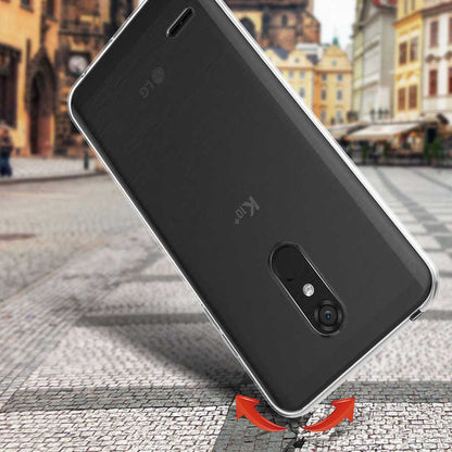 LG K11 Kılıf Zore Süper Silikon Kapak Renksiz