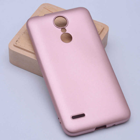 LG K9 Kılıf Zore Premier Silikon Kapak Rose Gold