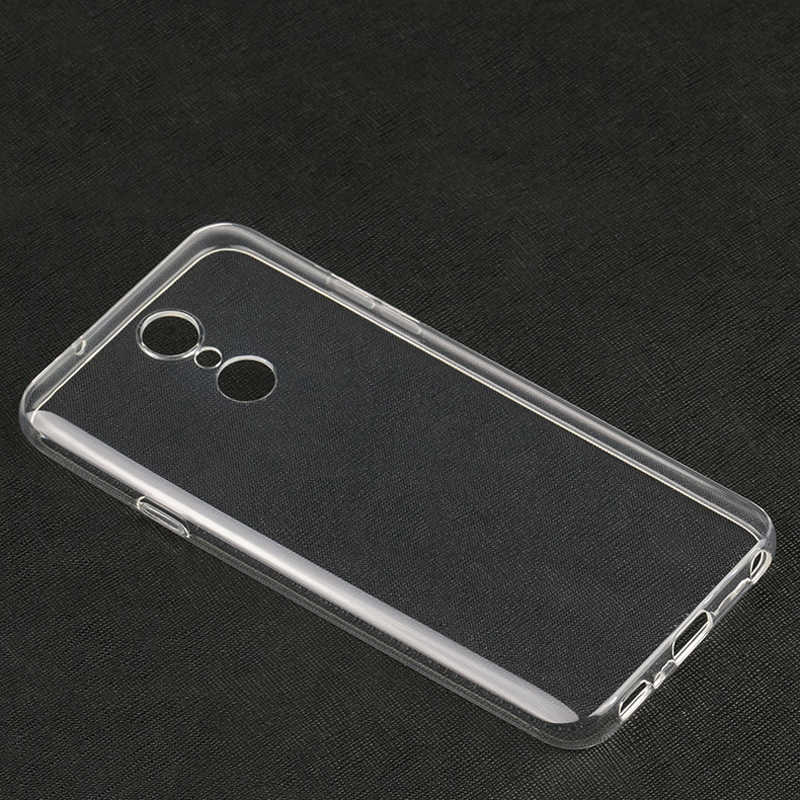 LG Q7 Kılıf Zore Süper Silikon Kapak Renksiz