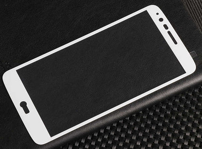 LG Stylus 3 Zore Ekranı Tam Kaplayan Düz Cam Koruyucu Beyaz