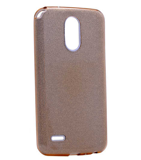 LG Stylus 3 Kılıf Zore Shining Silikon Gold