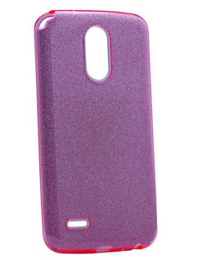 LG Stylus 3 Kılıf Zore Shining Silikon Rose Gold