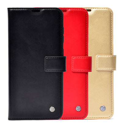 Omix X6 Kılıf Zore Kar Deluxe Kapaklı Kılıf Siyah