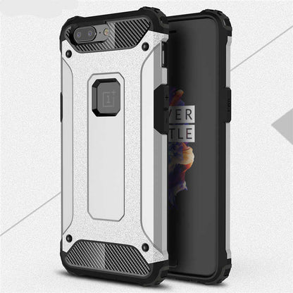 One Plus 5 Kılıf Zore Crash Silikon Kapak Siyah