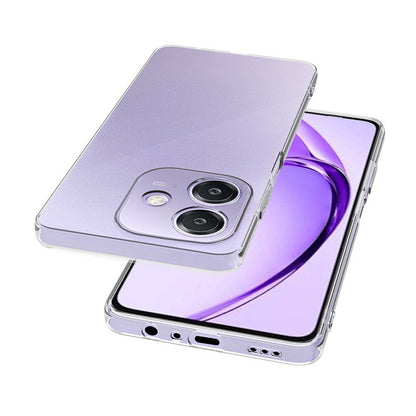 Oppo A3 Kılıf Zore Süper Silikon Kapak Şeffaf