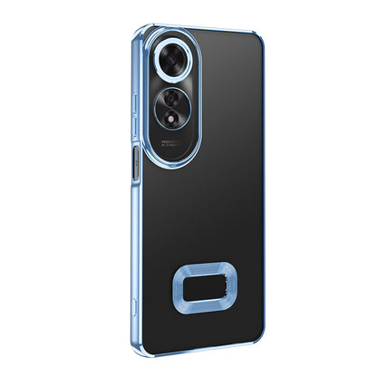 Oppo A60 Kılıf Kamera Korumalı Logo Gösteren Zore Omega Kapak Siyah