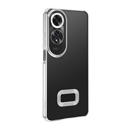 Oppo A60 Kılıf Kamera Korumalı Logo Gösteren Zore Omega Kapak Siyah